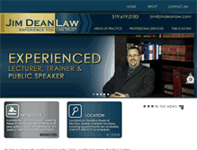 Tablet Screenshot of jimdeanlaw.com